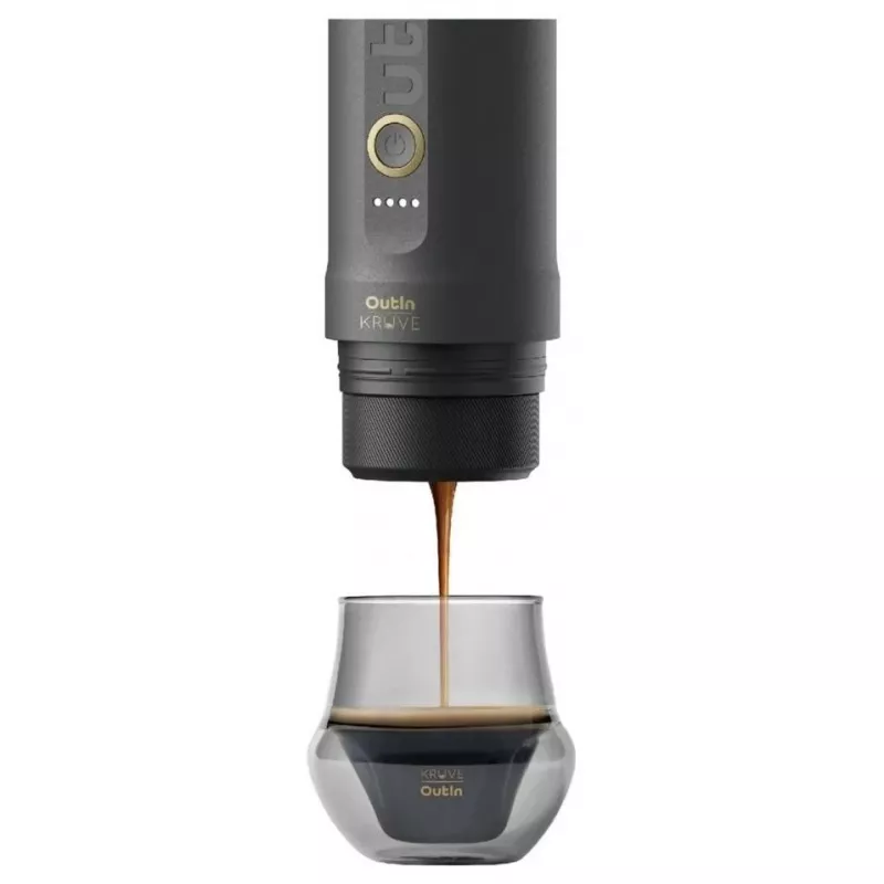 OutIn Nano x Kruve draagbare espressomaker geschenkset zwart/goud