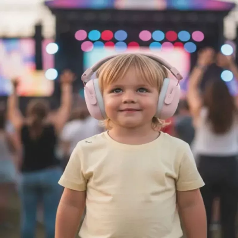Momini Kids geluiddempende oorkappen Milo roze