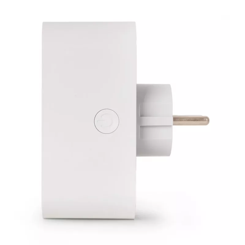 ENTAC slimme WiFi dubbel stopcontact-adapter ES-DSA-WIBLE, wit, 2 stopcontacten, 3680 W