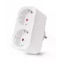 ENTAC slimme WiFi dubbel stopcontact-adapter ES-DSA-WIBLE, wit, 2 stopcontacten, 3680 W