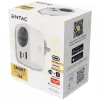 ENTAC slimme WiFi stekker 1x Schuko met 2x USB-A en 1x USB-C, wit