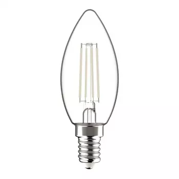 Avide LED filament kaarslamp 4,5W E14 warm wit 2700K
