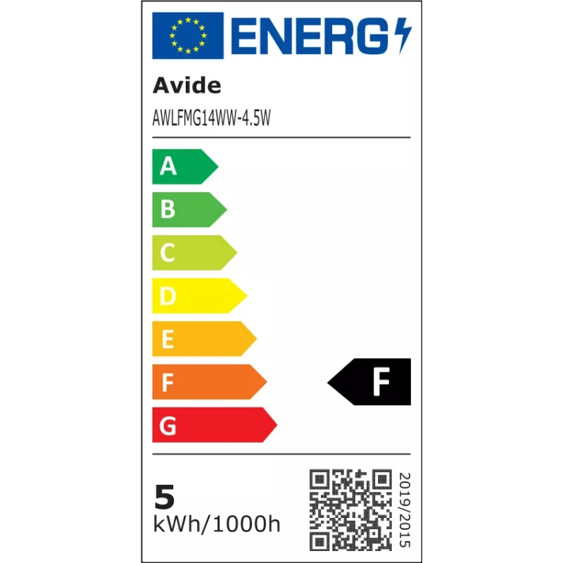 Avide LED filament Mini Globe lamp 4,5W E14 warmwit 2700K