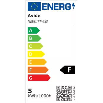 Avide LED filament Globe lamp 4,5W E27 warm wit 2700K