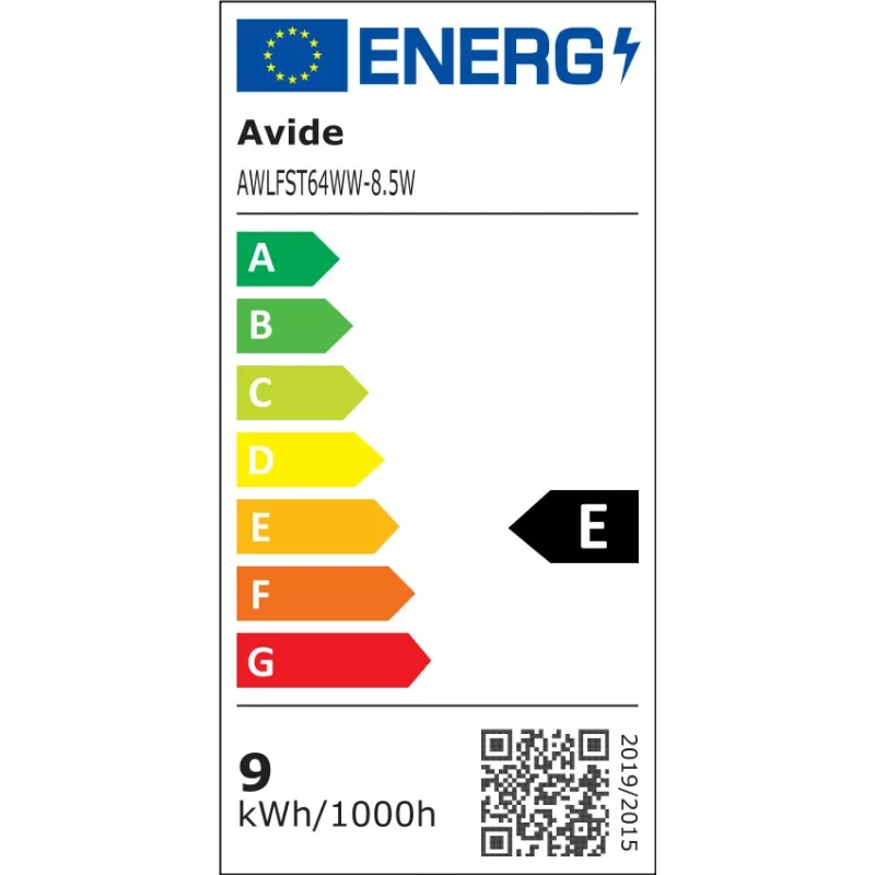 Avide LED-lamp White Filament ST64 8,5W E27 warmwit 2700K