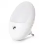 ENTAC nachtlampje 0,5W ovaal koelwit wit schemersensor