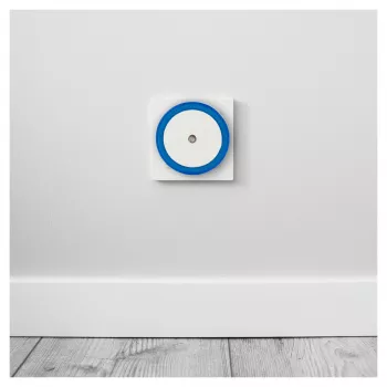 ENTAC nachtlampje 0,5W rond koelwit blauw schemersensor