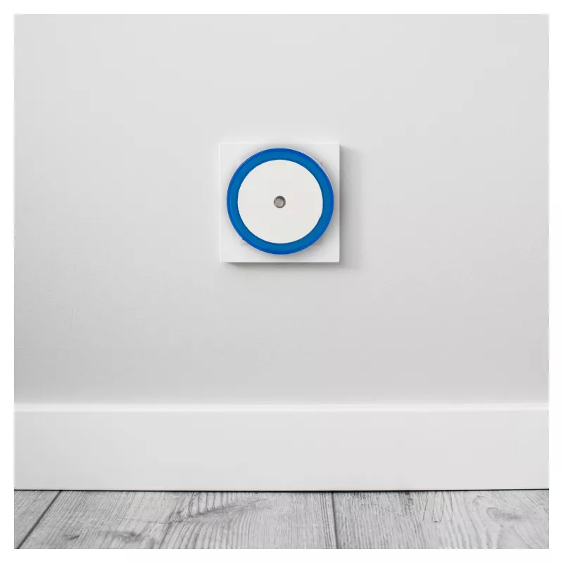 ENTAC nachtlampje 0,5W rond koelwit blauw schemersensor