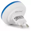 ENTAC nachtlampje 0,5W rond koelwit blauw schemersensor