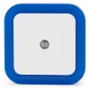 ENTAC nachtlampje 0,5W vierkant blauw schemersensor
