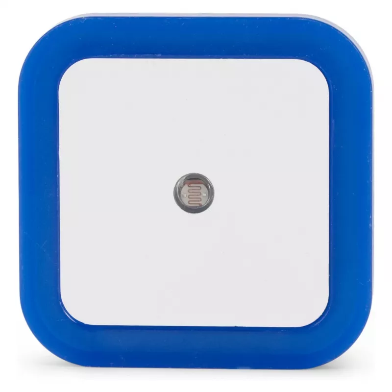 ENTAC nachtlampje 0,5W vierkant blauw schemersensor