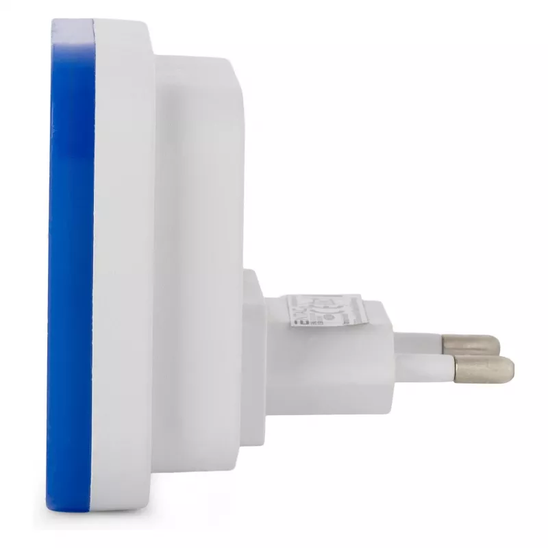 ENTAC nachtlampje 0,5W vierkant blauw schemersensor