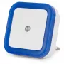 ENTAC nachtlampje 0,5W vierkant blauw schemersensor