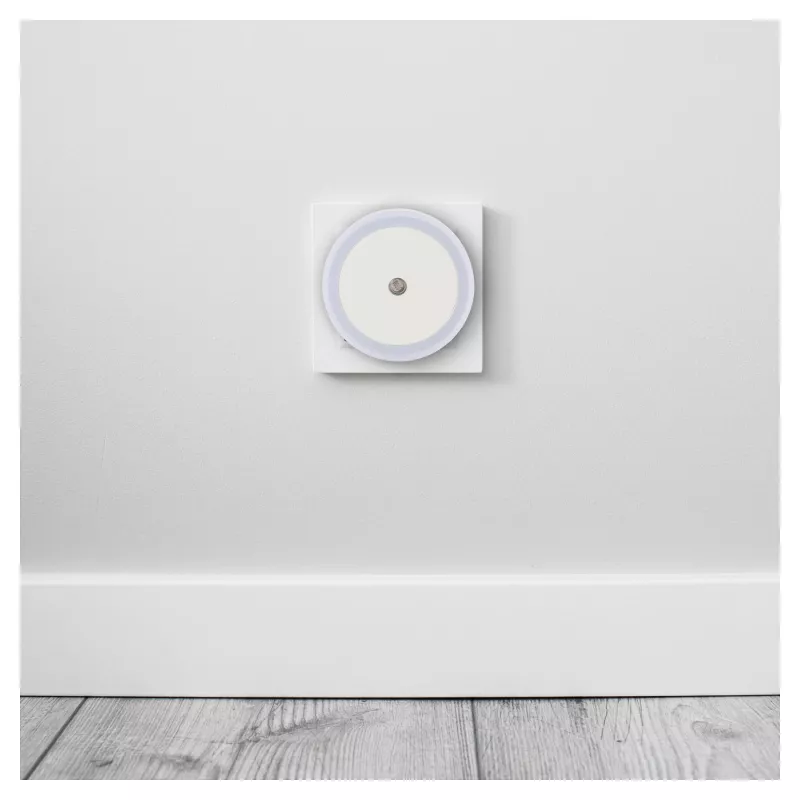 ENTAC LED nachtlampje 0,5W rond warmwit met schemersensor