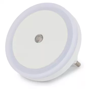 ENTAC LED nachtlampje 0,5W rond warmwit met schemersensor