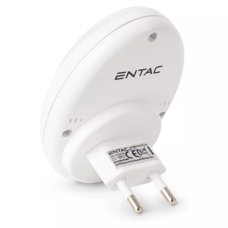 ENTAC LED nachtlampje 0,5W ovaal warmwit met schemersensor
