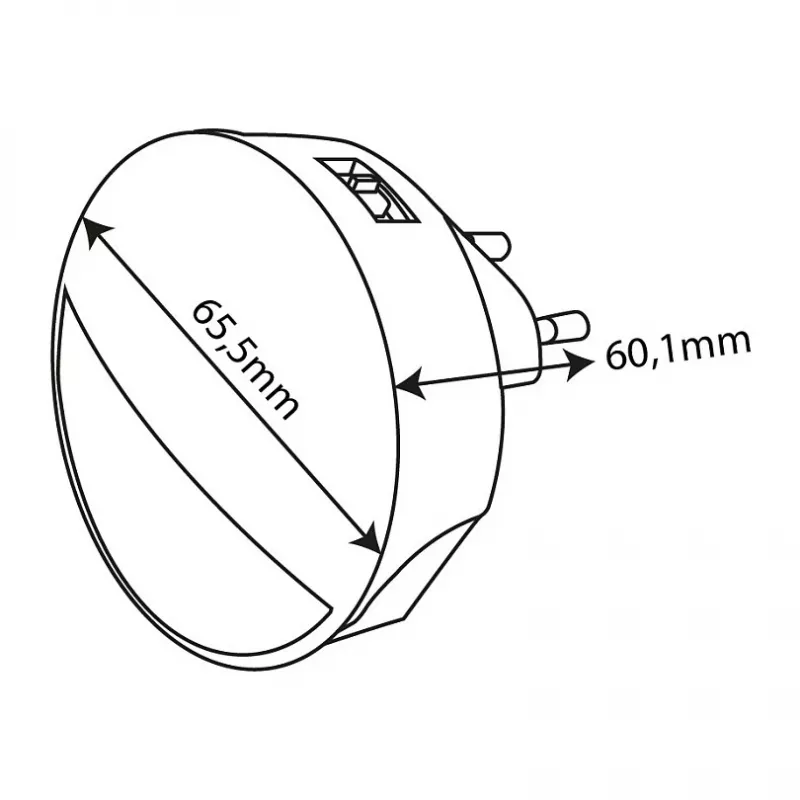 ENTAC nachtlampje 0,8W CDS schemersensor (zonder PIR-sensor)