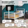 XROCKER gaming eenpersoonsbed 90x190cm met tv-beugel metaal wit