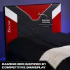 XROCKER Gaming & Racing eenpersoonsbed 90x190cm rood kunstleer