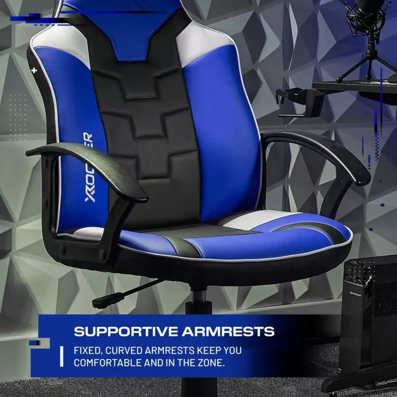 X Rocker Saturn gaming bureaustoel voor kinderen & jongeren - blauw