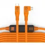 Tether Tools TetherPro USB-C naar USB-C Right Angle oranje 9,4m