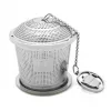 BREDEMEIJER Thee-ei met ketting en lekbakje van RVS 191006