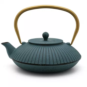 Bredemeijer Linhai Gietijzeren Theepot 1,1L Petrol Gold 153031