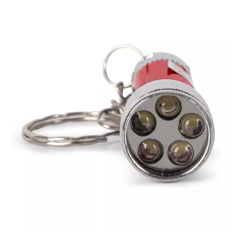ENTAC 5 LED Sleutelhanger-zaklamp Rood