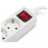 ENTAC Stekkerdoos 3-voudig met USB 1,5m Schakelaar Wit