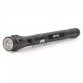 ENTAC EFL-1W-FLEX-ALU 1W LED Zaklamp met telescoophals, Aluminium, Zwart