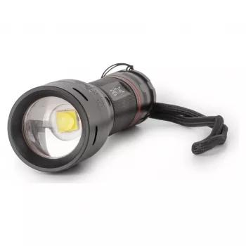 ENTAC EFL-ZOOM-5W-ALU Zoomable LED-zaklamp 350 lumen zwart