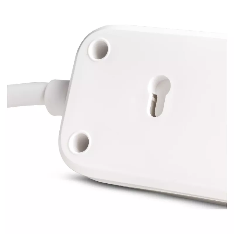 ENTAC stekkerdoos 4-voudig met 1x USB-A & 1x USB-C, 1,5 m wit