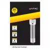 ENTAC 5 LED-sleutelhangerzaklamp zilver