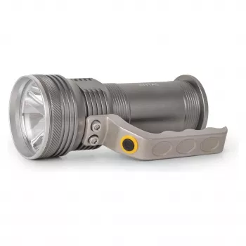 ENTAC 5W T6 LED-zaklamp aluminium 2x18650 incl. netlader