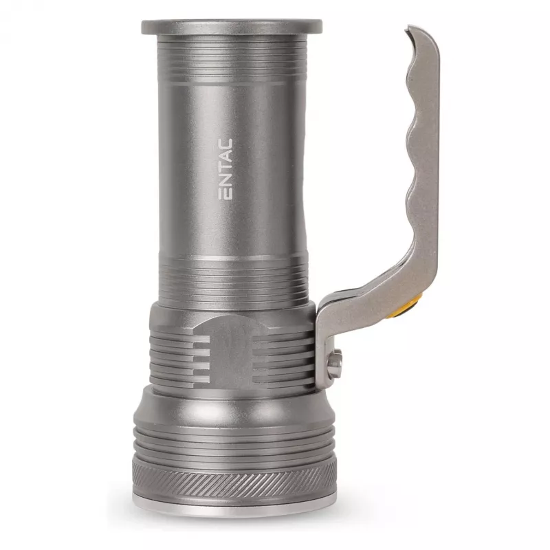 ENTAC 5W T6 LED-zaklamp aluminium 2x18650 incl. netlader