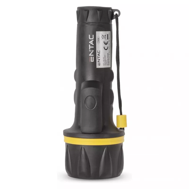 ENTAC EFL-2D-PL zaklamp 2D kunststof zwart