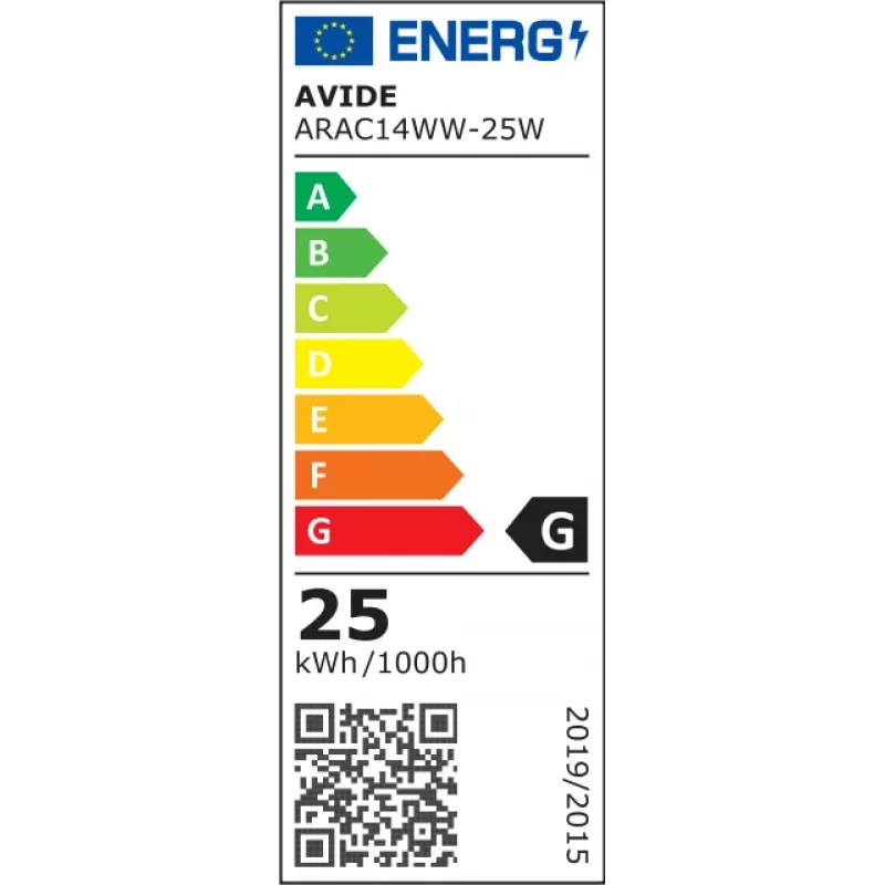 Avide halogeenlamp 150lm 25W E14 warmwit 3000K