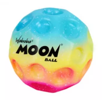 Waboba Moon Ball Gradient - hoog stuiterende PU-schuimbal met kraterachtig oppervlak, tot 30 m stuiterhoogte