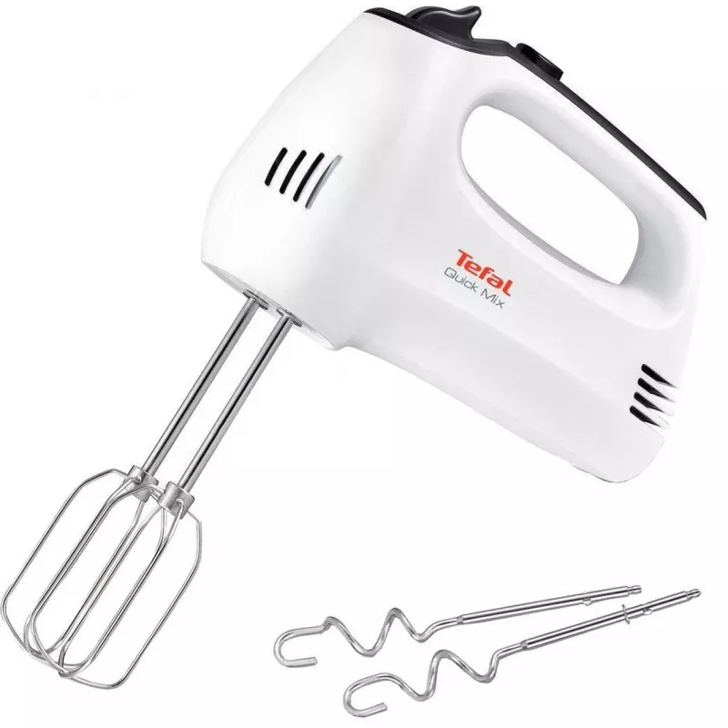 TEFAL HT3101 QuickMix handmixer, 300 W, 5 standen, turbo, wit