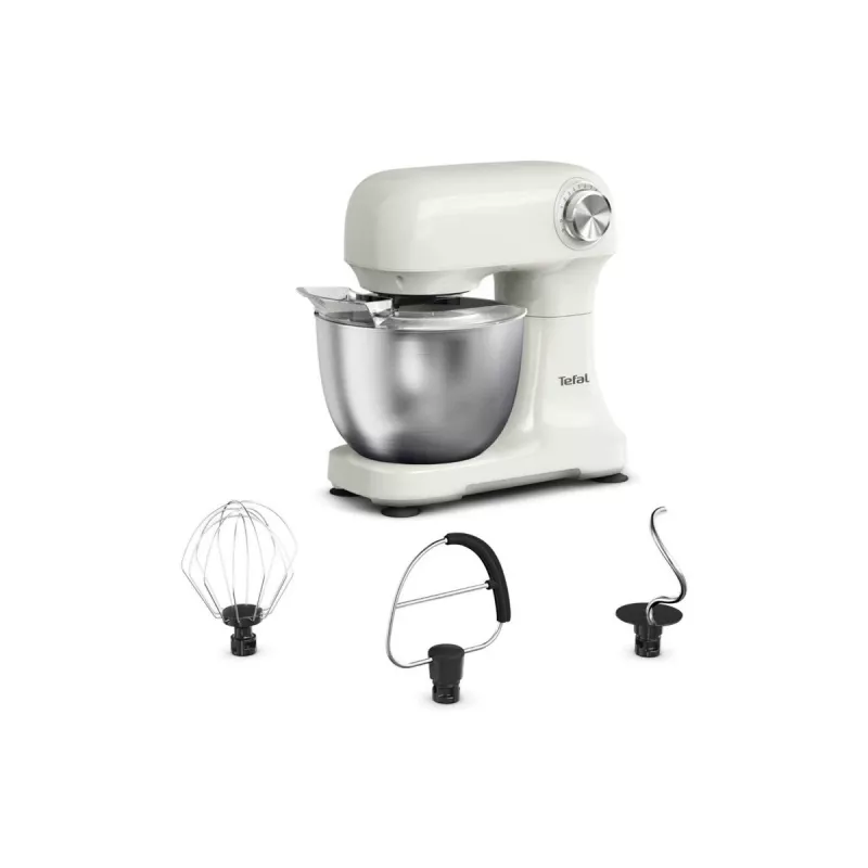 TEFAL QB140AF0 Bake Easy keukenmachine, 500 W, 12 standen, 3,5 L kom, beige