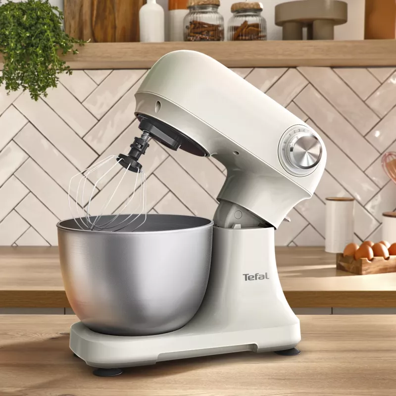 TEFAL QB140AF0 Bake Easy keukenmachine, 500 W, 12 standen, 3,5 L kom, beige