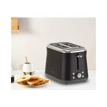 TEFAL toaster TT7208E0 Collection Retro 850 W 2 slots roestvrijstaal zwart