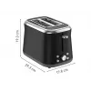 TEFAL toaster TT7208E0 Collection Retro 850 W 2 slots roestvrijstaal zwart