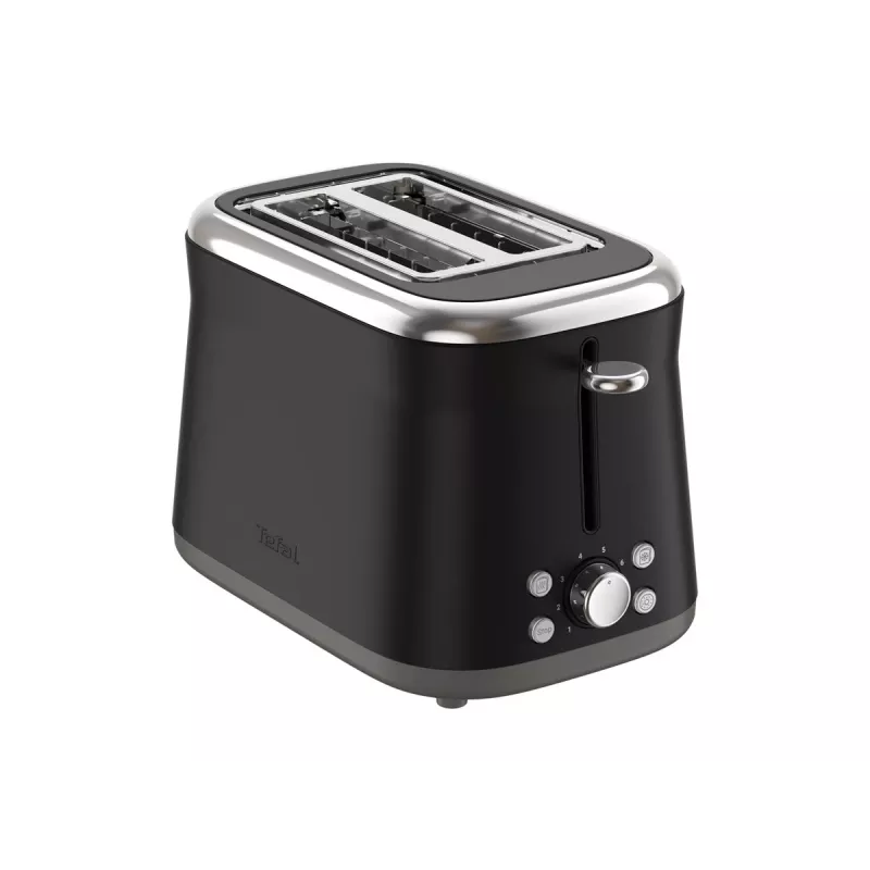 TEFAL toaster TT7208E0 Collection Retro 850 W 2 slots roestvrijstaal zwart