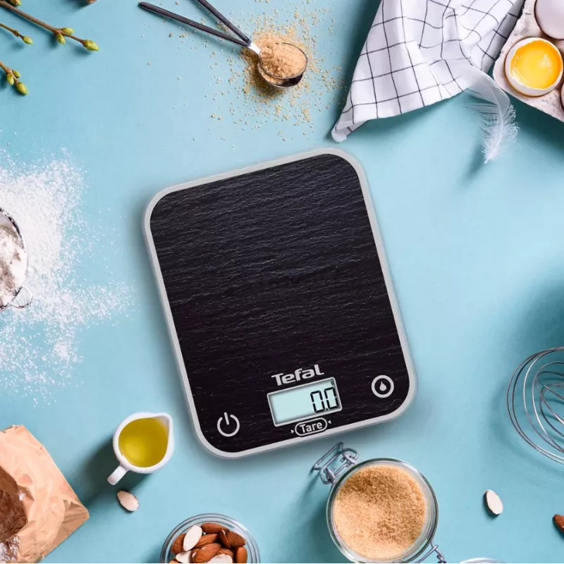 TEFAL keukenweegschaal BC50D2V0 Optiss - digitaal LCD, 5 kg capaciteit, zwart