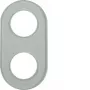 Hager WTD7200GT glazen frame 2-voudig transparant