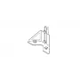 NEXO IDT-BPADAPT adapterplaat voor ID84, ID84L, IDS312 - paalmontagebeugel, zwart