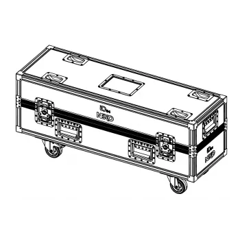 NEXO IDT-2CASE84 flightcase met wielen voor 2x ID84 / ID84T luidsprekers