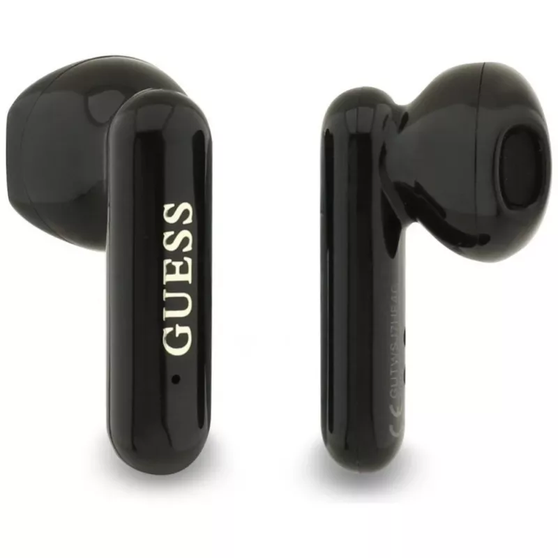 Guess 4G Metal Logo True Wireless Stereo Bluetooth-oordopjes met oplaadcase (zwart)