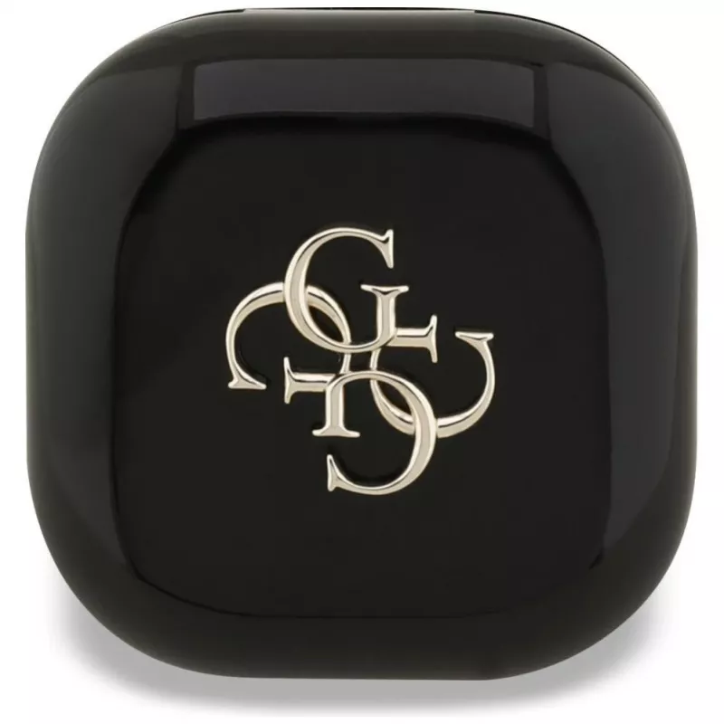Guess 4G Metal Logo True Wireless Stereo Bluetooth-oordopjes met oplaadcase (zwart)